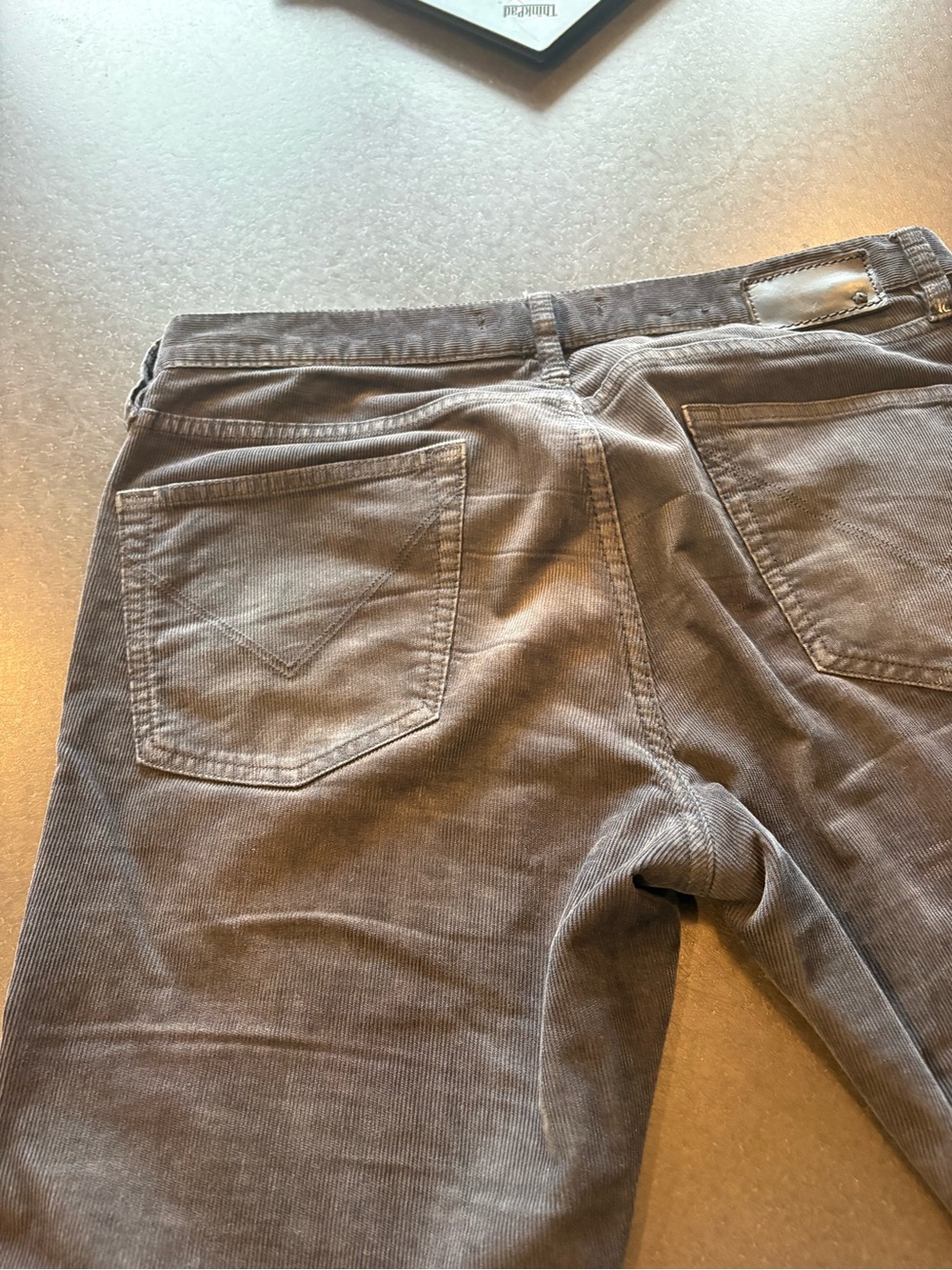 Lot of 4 John Varvatos Jeans Blue, Gray, Blue Corduroy, Tan Sz 32 - Picture 7 of 14
